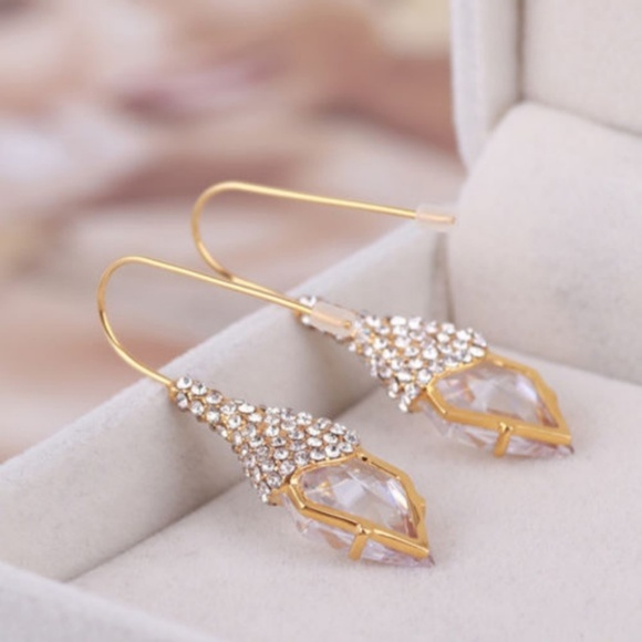 NEW Alexis Bittar Pave Swarovski Crystal Earrings - Picture 3 of 8